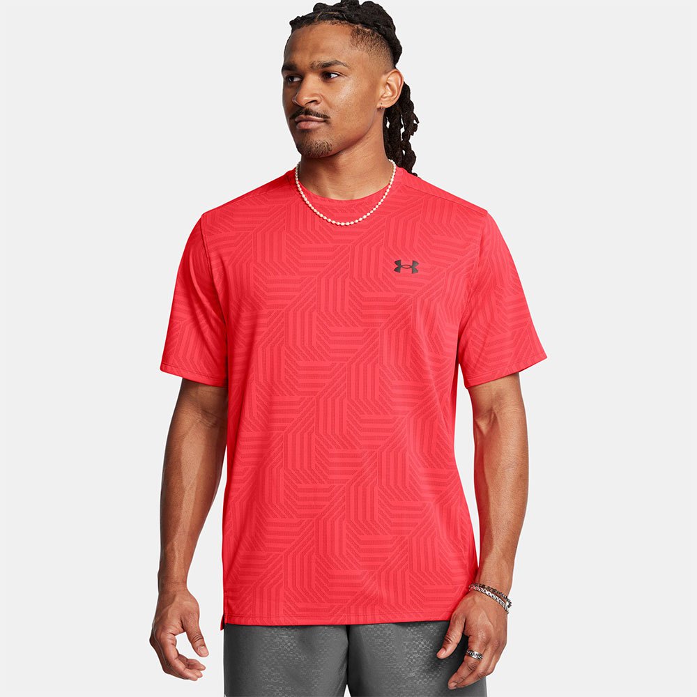 Under Armour Tech Vent Geotessa Short Sleeve T-shirt Rot,Rosa XL / Regular Mann von Under Armour