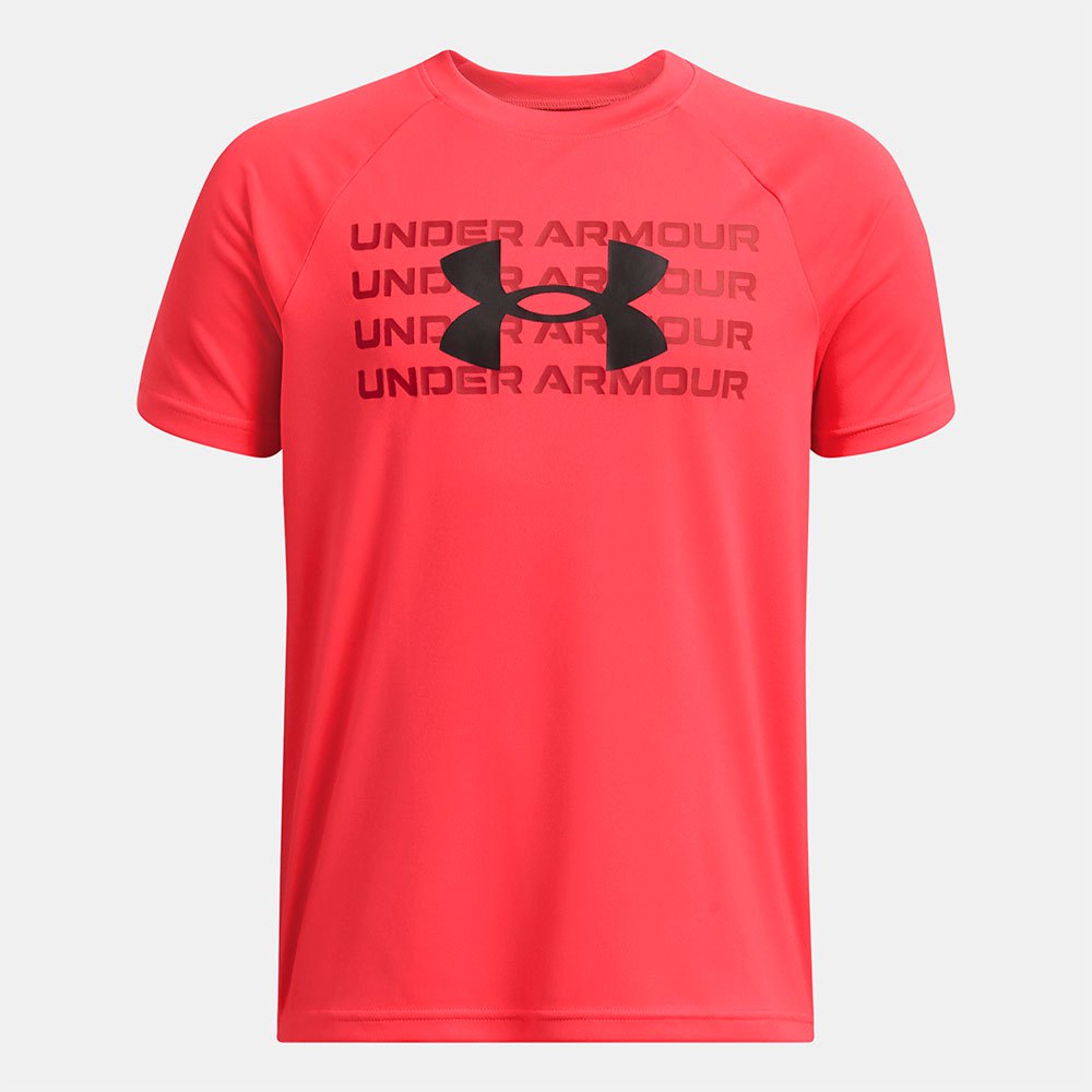 Under Armour Tech Wordmark Logo Short Sleeve T-shirt Rot 18-20 Years Junge von Under Armour