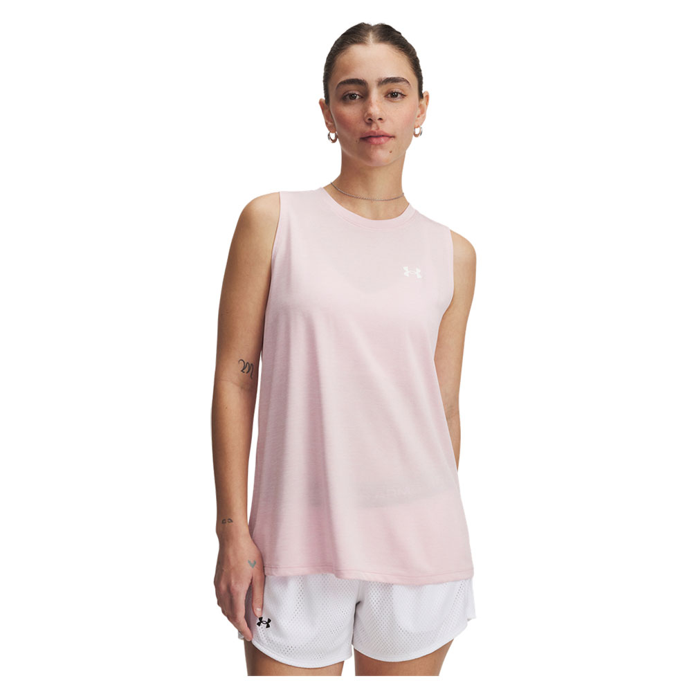Under Armour Teck Twist Sleeveless T-shirt Rosa M Frau Under Armour Teck Twist Sleeveless T-shirt Rosa M Frau von Under Armour