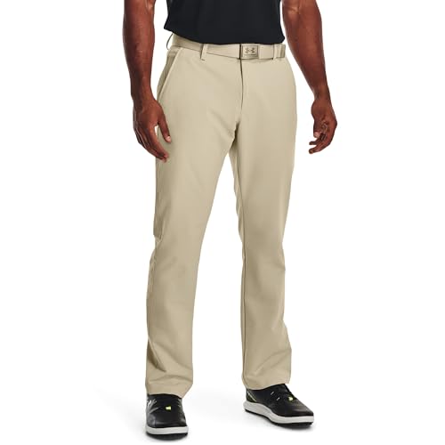 Under Armour UA Tech Pant, atmungsaktive Wanderhose für Herren, elastische Sporthose, Khaki Base, 40W / 32L von Under Armour