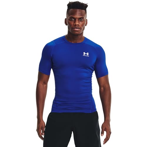 Under Armour Herren UA HG Armour Comp SS, kurzärmliges Funktionsshirt, schnelltrocknendes T-Shirt mit Kompressionspassform von Under Armour