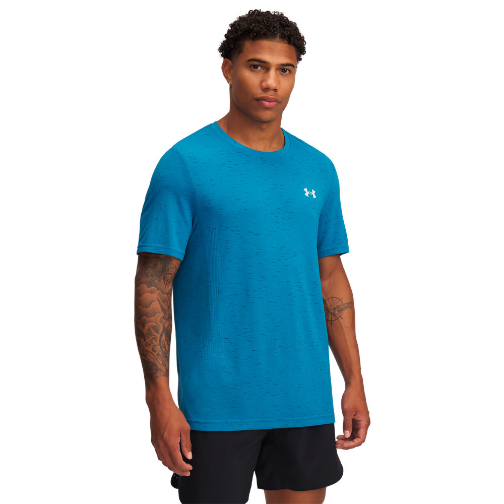 Under Armour Vanish Seamless Short Sleeve T-shirt Blau M Mann Under Armour Vanish Seamless Short Sleeve T-shirt Blau M Mann von Under Armour