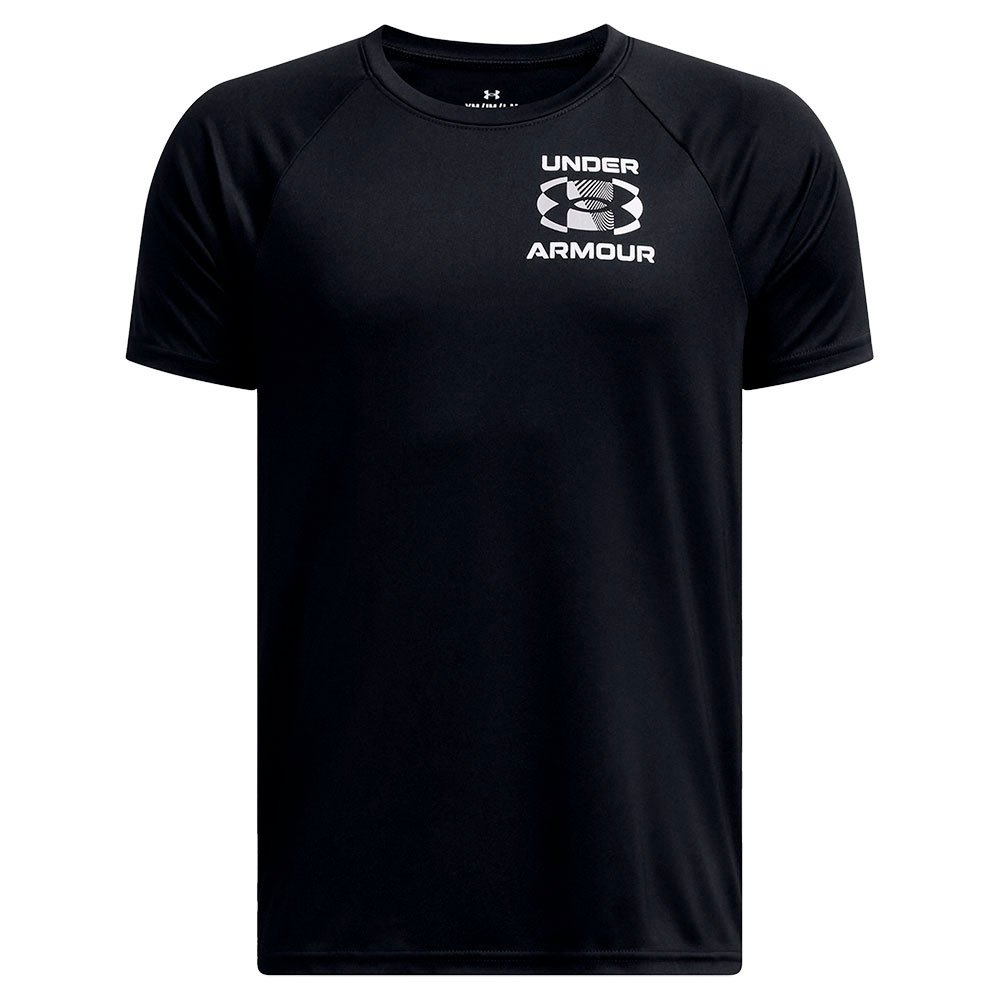 Under Armour Velocity Split Logo Short Sleeve T-shirt Schwarz 8 Years Junge von Under Armour