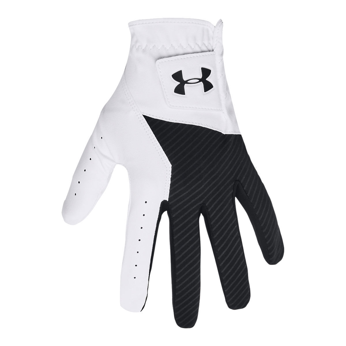 Under Armour White and Black Lightweight Medal Left Hand Golf Glove, Size: Medium/Large | American Golf von Under Armour