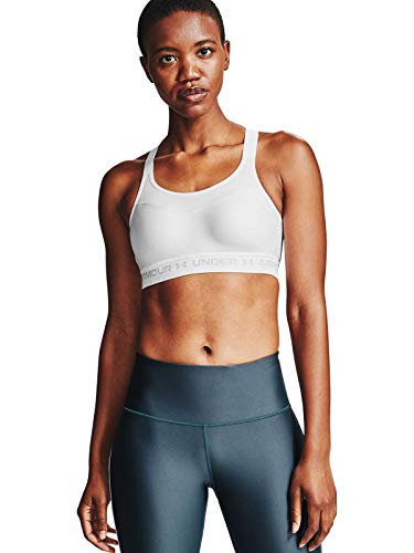 Under Armour Women's Armour High Crossback Sport Bras, White, 38B von Under Armour