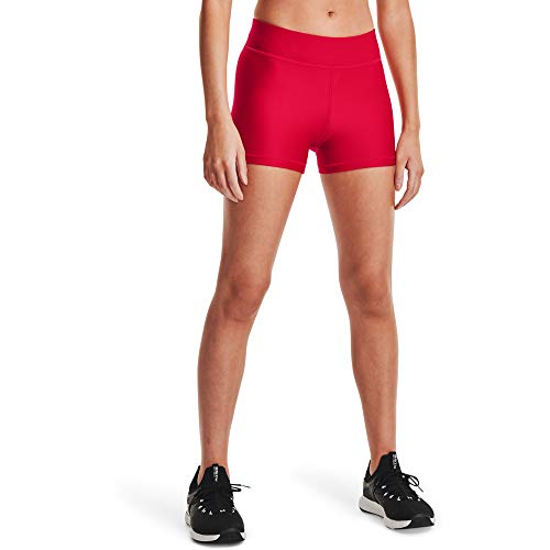 Under Armour Women's HeatGear Armour Mid Rise Shorty , Red (600)/Black , Large von Under Armour