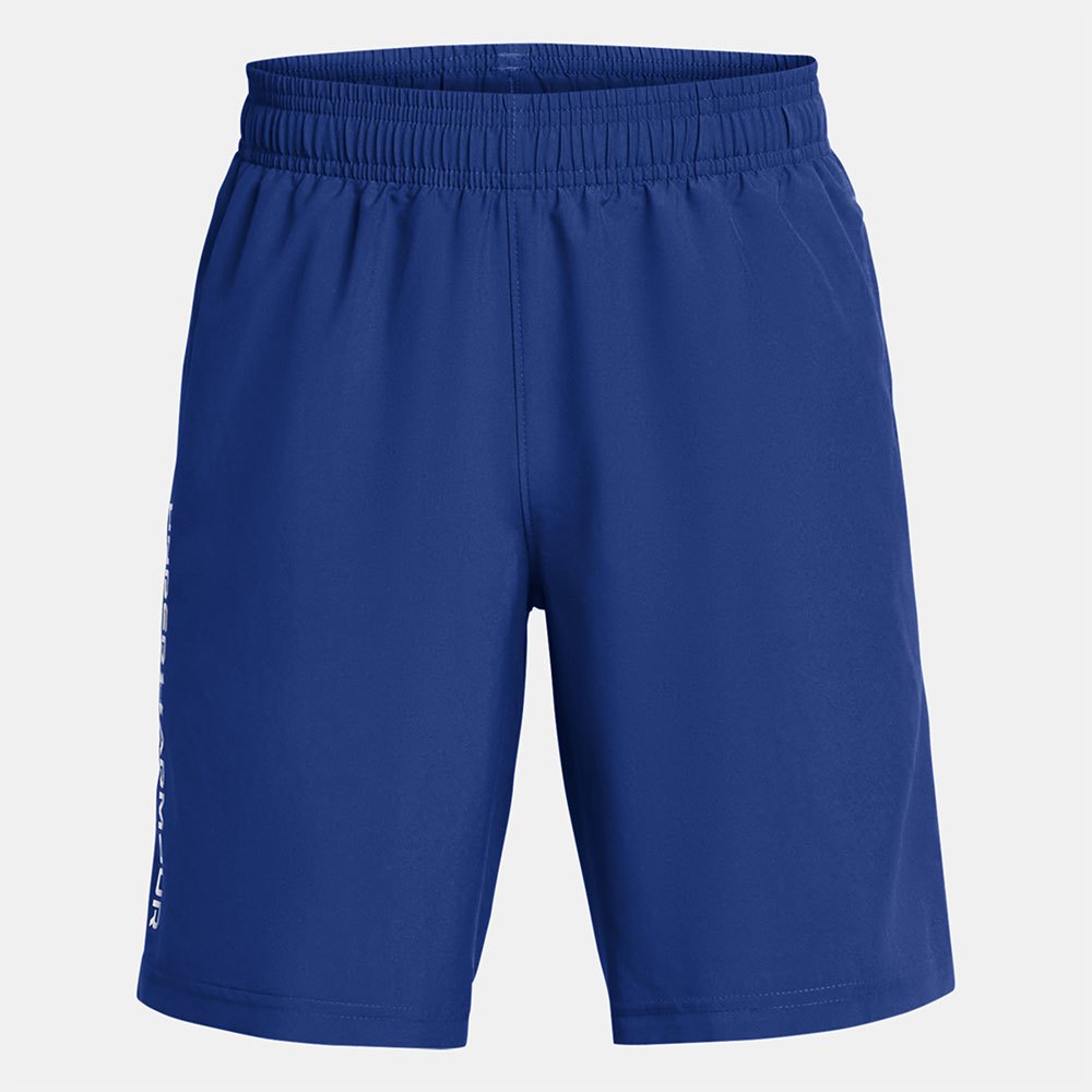 Under Armour Woven Wordmark Shorts Blau 10-12 Years Junge von Under Armour