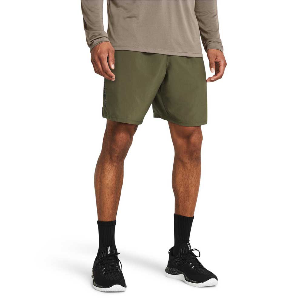 Under Armour Woven Wordmark Shorts Grün S / Regular Mann von Under Armour