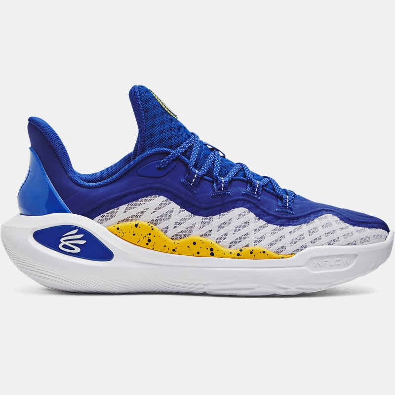 Unisex Curry 11 „Dub“ Basketballschuhe Weiß / Royal / Versa Blau 50.5 von Under Armour