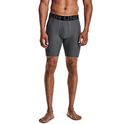 Under Armour Herren Ua Hg Armour Kurze Laufhose atmungsaktive Herrenshorts, Carbon Heather/Black, XXL EU von Under Armour