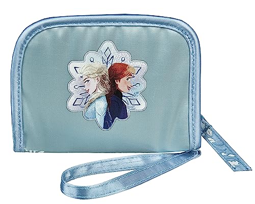 Undercover Frozen Geldbeutel und Brustbeutel, blau, mit Reißverschluss, für Kinder, Jungen und Mädchen, 10 x 13,5 x 1 cm von Undercover