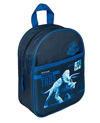 Undercover JURP7150 - Rucksack mit 3D Fronttasche, Jurassic World, für Kindergarten und Freizeit, ca. 28 x 22 x 10,5 cm, Dunkelblau von Undercover