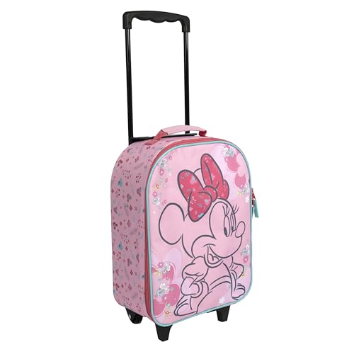 Undercover - Minnie Mouse Kinder Trolley - geräumiges Hauptfach - idealer Reisebegleiter - verstellbare und fixierbare Teleskopstange von Undercover