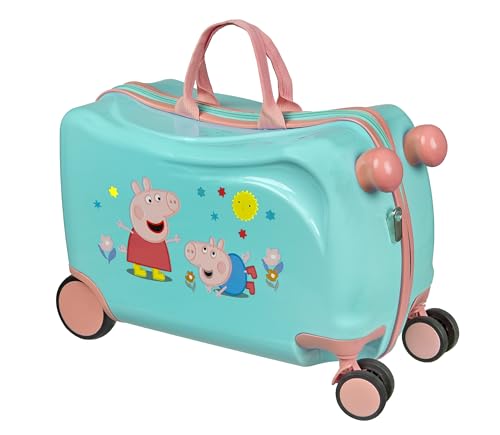 Undercover - Peppa Pig Ride-on Trolley - Kindergepäck zum Draufsitzen - Belastbar bis 50 kg - mit praktischen Tragegriffen - Stabiler Reisekoffer Undercover - Peppa Pig Ride-on Trolley - Kindergepäck zum Draufsitzen - Belastbar bis 50 kg - mit praktischen Tragegriffen - Stabiler Reisekoffer von Undercover