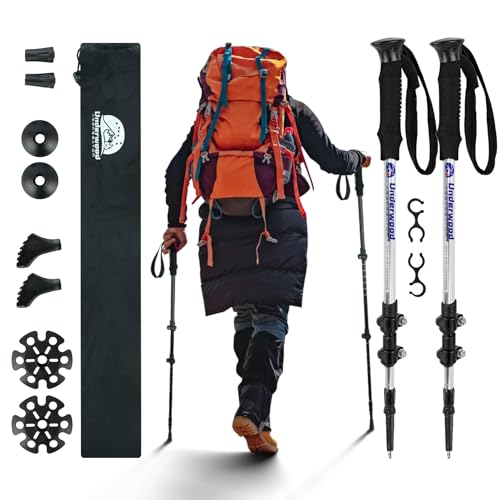 Nordic Walking Stick für Damen und Herren, Teleskop 2 Stück Wanderstöcke für Trekking, Aluminium Wanderstock, 60-135 cm Trekkingstöcke für Kinder, Adult, Verstellbar Wanderstöcke Nordic Walking Stick für Damen und Herren, Teleskop 2 Stück Wanderstöcke für Trekking, Aluminium Wanderstock, 60-135 cm Trekkingstöcke für Kinder, Adult, Verstellbar Wanderstöcke von Underwood Aggregator