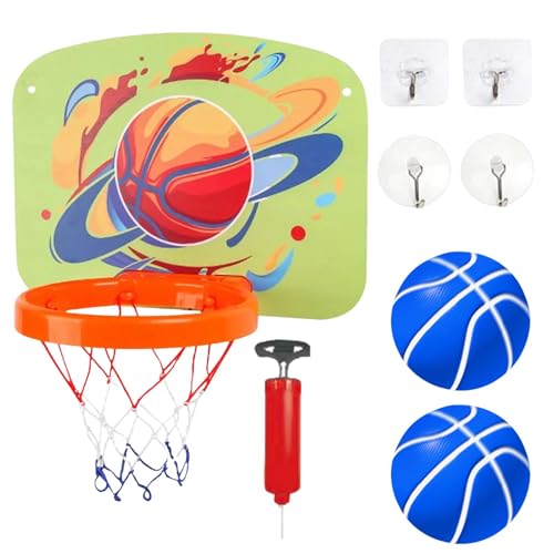 Basketballkorb für Kinder, faltbarer Reifen, Schlafzimmer, Basketballkörbe, über der Tür, 39 x 29 cm, mit faltbarem und verstellbarem Design für Kinder und Erwachsene (1 Stück) von Ungtyb