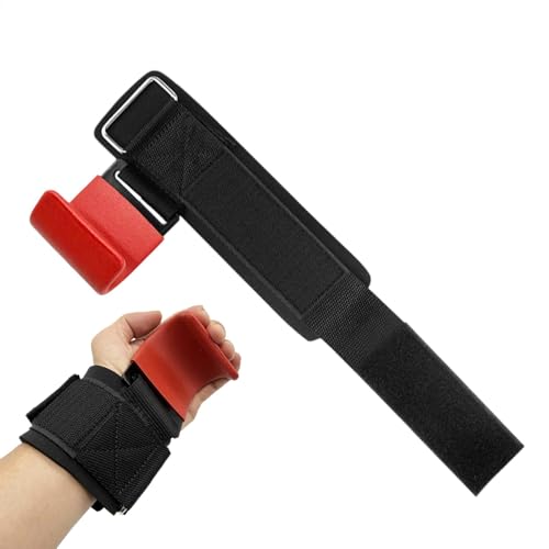 Fitness Weight Lifting Hooks, Heavy-Duty Workout Wrist Support, Exercise Straps, Rubberized Hook for Strength Training, Gym Weightlifting and Weight Bearing, 14.96 Inches von Ungtyb