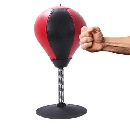 Stress Punching Bag, Desk Boxing Punch Ball, Stress Relief Boxing Bag, Punching Bag with Suction Cup, Pump, and Desk Boxing Ball for Kids, Teenagers, and Adults (1 Piece) von Ungtyb