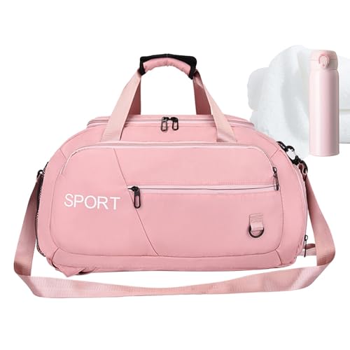 Turnbeutel Reisetasche, Fitness Reisetasche, Turnbeutel, Sportausrüstungstasche, Verstellbarer Schultergurt, Training, wasserdichte Sporttaschen für die Freiheit, Rosa, riferimento alla von Ungtyb