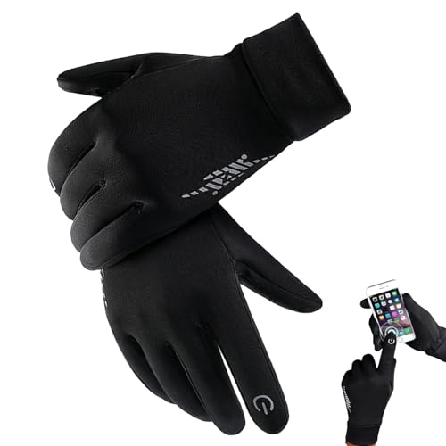 Ungtyb Thermal Touch Gloves, Cold Weather Gloves, Touchscreen Warm Gloves, Winter Sports Gloves, Soccer Thermal Gloves, Thermal Touchscreen Reflective Gloves for Running and Winter Sports von Ungtyb