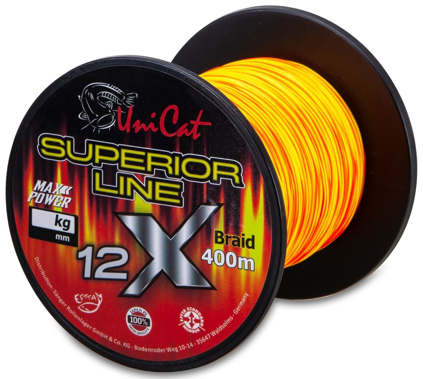 Uni Cat Angelschnur Uni Cat Superior Line Braid 12X - 400m geflochtene Angelschnur von Uni Cat