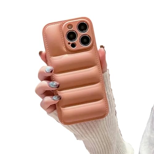 UniPrime Para Schutzhülle für iPhone 15, Silikon, Chaqueta De Lujo Para, iPhone 15, 14, 13, 12, 11, Xr Xs Pro Max Plus, Rosa von UniPrime