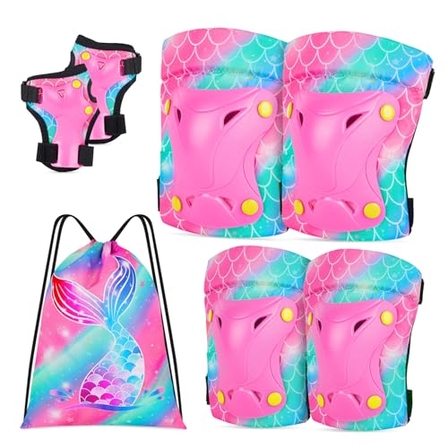 Unicorn Castle Knieschoner Kinder Schützer inliner Schonerset Schutzausrüstung Ellenbogenschoner Rollschuhe Schützer Protektorenset,Green Pink Unicorn Castle Knieschoner Kinder Schützer inliner Schonerset Schutzausrüstung Ellenbogenschoner Rollschuhe Schützer Protektorenset,Green Pink von Unicorn Castle