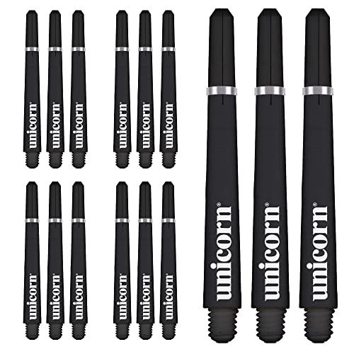 Dartpfeilgriffe „Gripper 4“ von Unicorn, Packung mit 1 (15 Stück), Schwarz, Medium, Unisex Dartpfeilgriffe „Gripper 4“ von Unicorn, Packung mit 1 (15 Stück), Schwarz, Medium, Unisex von Unicorn