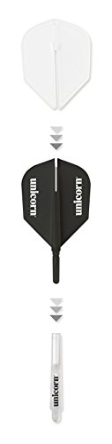 Unicorn X-Flight Kit, Schwarz/Weiß, One Size von Unicorn Darts