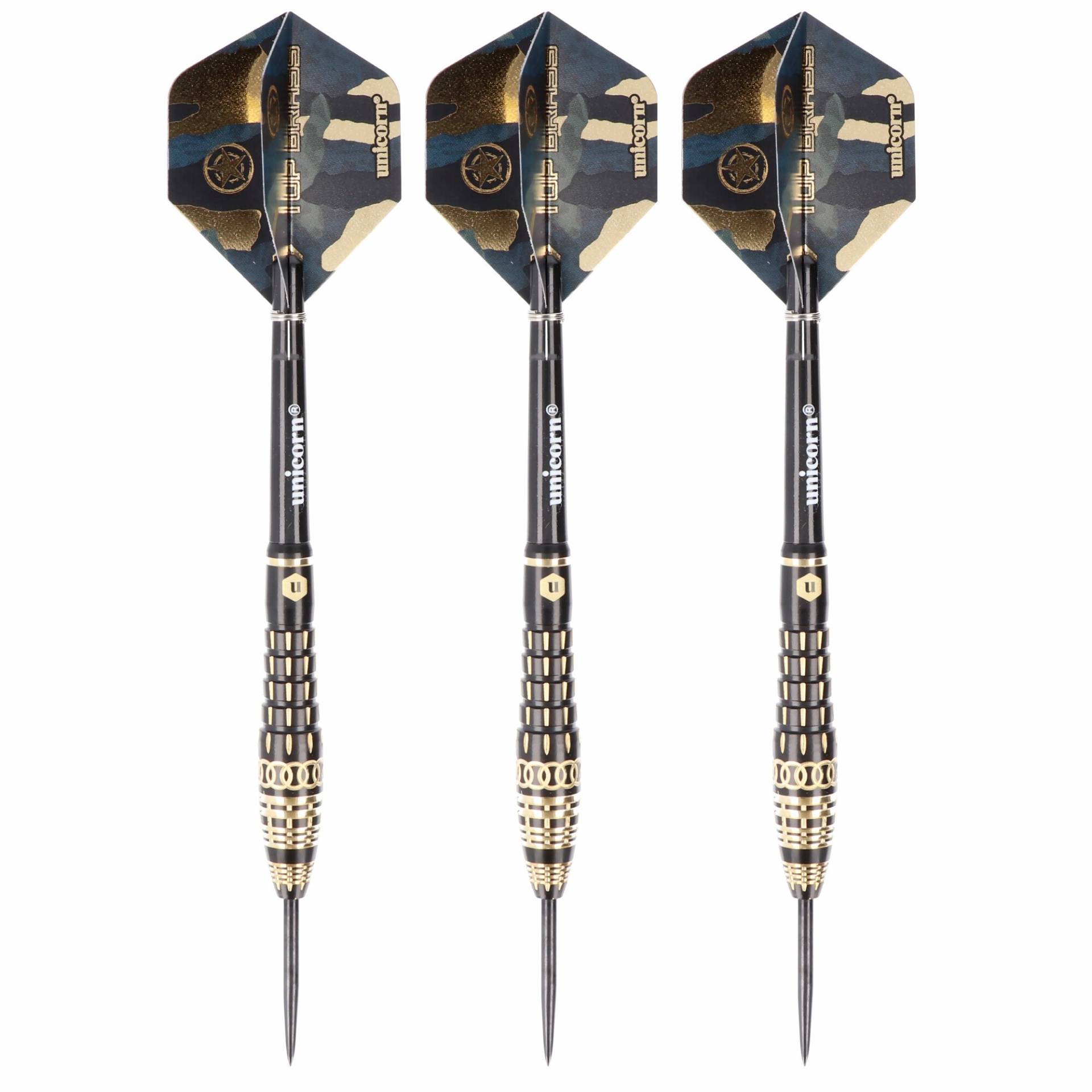 Steeldart komplett Set, gold schwarz, 20 Gramm Steeldart komplett Set, gold schwarz, 20 Gramm von Unicorn