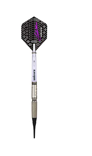 Unicorn Edition 2019-Jelle Klaasen Weltmeister 90% Tungsten Dartpfeile mit weicher Spitze, schwarz/violett, 20 g Unicorn Edition 2019-Jelle Klaasen Weltmeister 90% Tungsten Dartpfeile mit weicher Spitze, schwarz/violett, 20 g von Unicorn