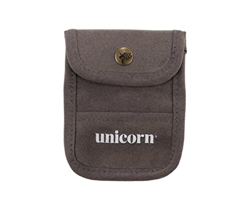 Unicorn Accessory Pouch, Zubehörbeutel, grau beflocktes Leder von Unicorn