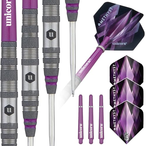 Unicorn Amethyst 2 Dartpfeile Set, violett, 21 g von Unicorn