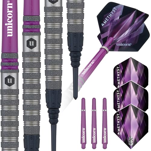 Unicorn Amethyst 4 Dartpfeile Set, violett, 19 g von Unicorn