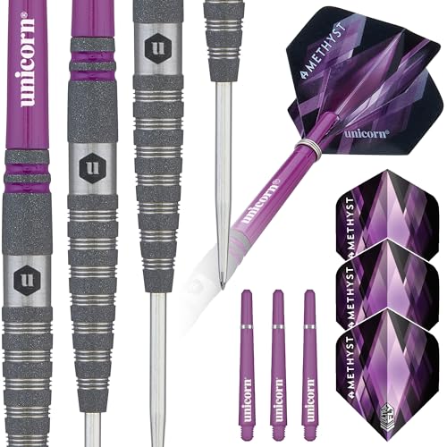 Unicorn Amethyst 4 Dartpfeile Set, violett, 20 g von Unicorn