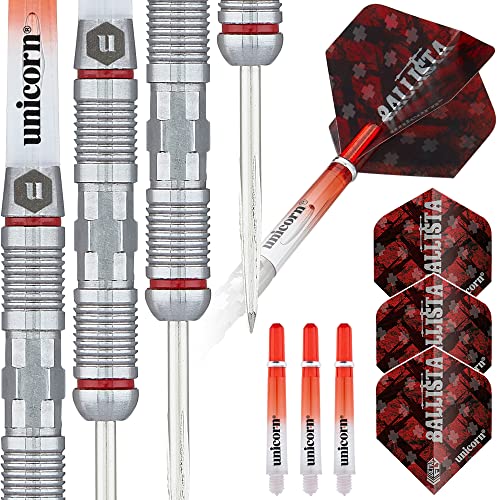 Unicorn Ballista|Style 2|Dartpfeile mit Stahlspitze, Silber, 26 g Unicorn Ballista|Style 2|Dartpfeile mit Stahlspitze, Silber, 26 g von Unicorn