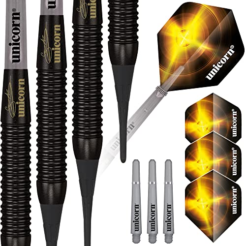 Unicorn Black Brass Gary Anderson Soft Dart, 16g von Unicorn