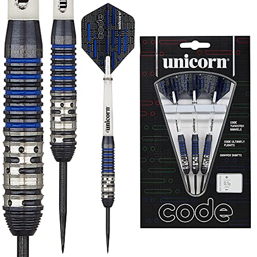 Unicorn Code Steel Dart, blau, 21g Unicorn Code Steel Dart, blau, 21g von Unicorn