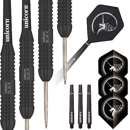 Unicorn Core Plus Steel Dart, Brass, schwarz, 26g Unicorn Core Plus Steel Dart, Brass, schwarz, 26g von Unicorn