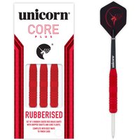 Unicorn Core Plus Rubberised Red Steel Darts 23 g von Unicorn