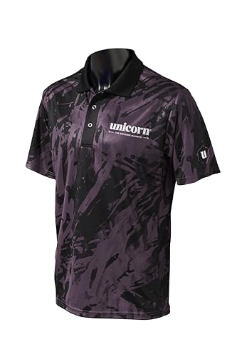 Unicorn Dart-Shirt, Pro-Tech-Camouflage, kühles, atmungsaktives weiches Micro-Mesh-Polyester, 3-Tuk-Polyester, schwarzer Kragen und weißes Logo, erhältlich in 5 Farben und Größen S bis XXXXL Unicorn Dart-Shirt, Pro-Tech-Camouflage, kühles, atmungsaktives weiches Micro-Mesh-Polyester, 3-Tuk-Polyester, schwarzer Kragen und weißes Logo, erhältlich in 5 Farben und Größen S bis XXXXL von Unicorn