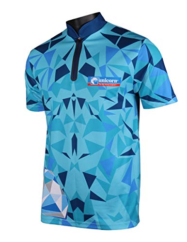 Unicorn Dart-Shirt, offizielles 2019, Ian White, Hellblau, XL von Unicorn