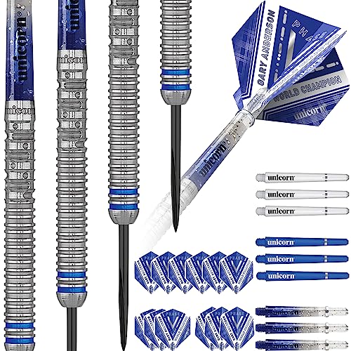 Unicorn Weltmeister Natur Darts, blau/Silber, 24 g von Unicorn