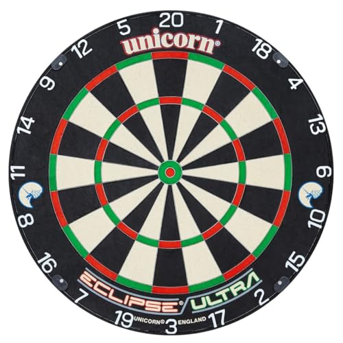 Unicorn Eclipse Ultra Professional Bristle Dartscheibe, Einheitsgröße, Schwarz, 79900 von Unicorn