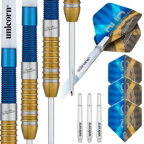 Unicorn Gary der Fliegende Schotte Anderson Duo Dartpfeile Set, blau, 23 g Unicorn Gary der Fliegende Schotte Anderson Duo Dartpfeile Set, blau, 23 g von Unicorn