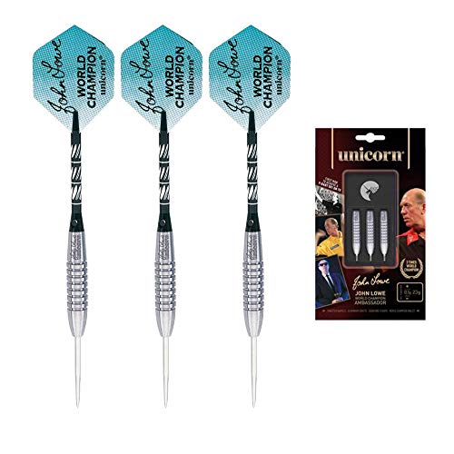 Unicorn World Champion Ambassador Natural John Lowe Steel Dart, 90% Tungsten, 21g Unicorn World Champion Ambassador Natural John Lowe Steel Dart, 90% Tungsten, 21g von Unicorn