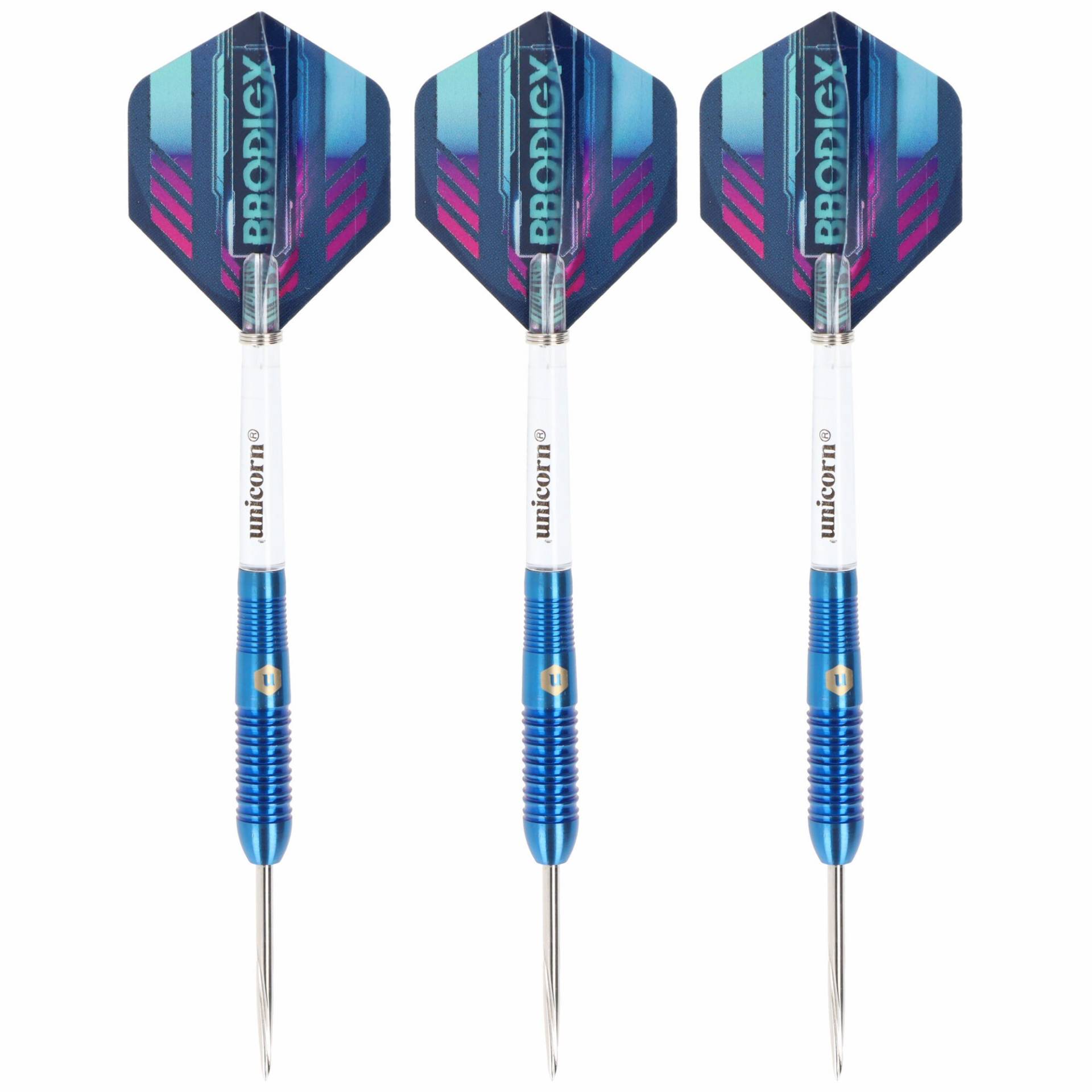 Unicorn Prodigy S2 Steeldart, blaue PVD Beschichtung, 95% Tungsten Unicorn Prodigy S2 Steeldart, blaue PVD Beschichtung, 95% Tungsten von Unicorn