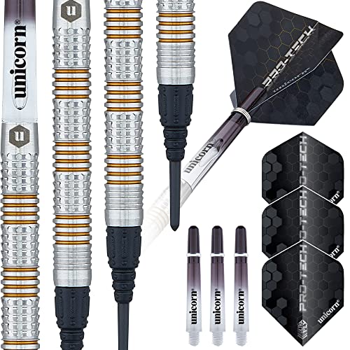 Unicorn Protech|Style 3|Soft Tip Darts, Silber/Gold, 18 g Unicorn Protech|Style 3|Soft Tip Darts, Silber/Gold, 18 g von Unicorn