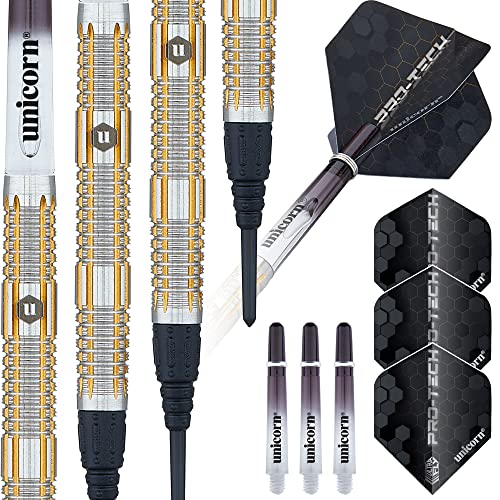 Unicorn Protech|Style 4|Soft Tip Darts, Silber/Gold, 18 g Unicorn Protech|Style 4|Soft Tip Darts, Silber/Gold, 18 g von Unicorn