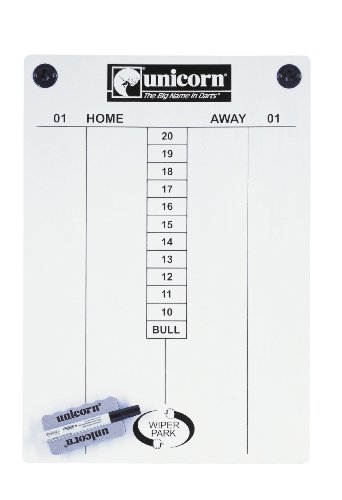 Unicorn Scoreboard, mit Marker und Wischer, weiß, 400mmx570mm Unicorn Scoreboard, mit Marker und Wischer, weiß, 400mmx570mm von Unicorn
